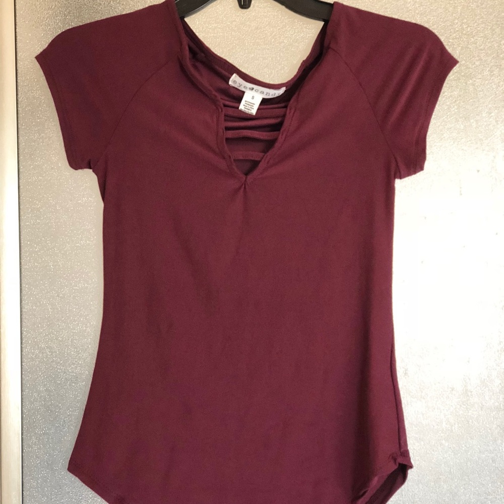 Maroon shirt